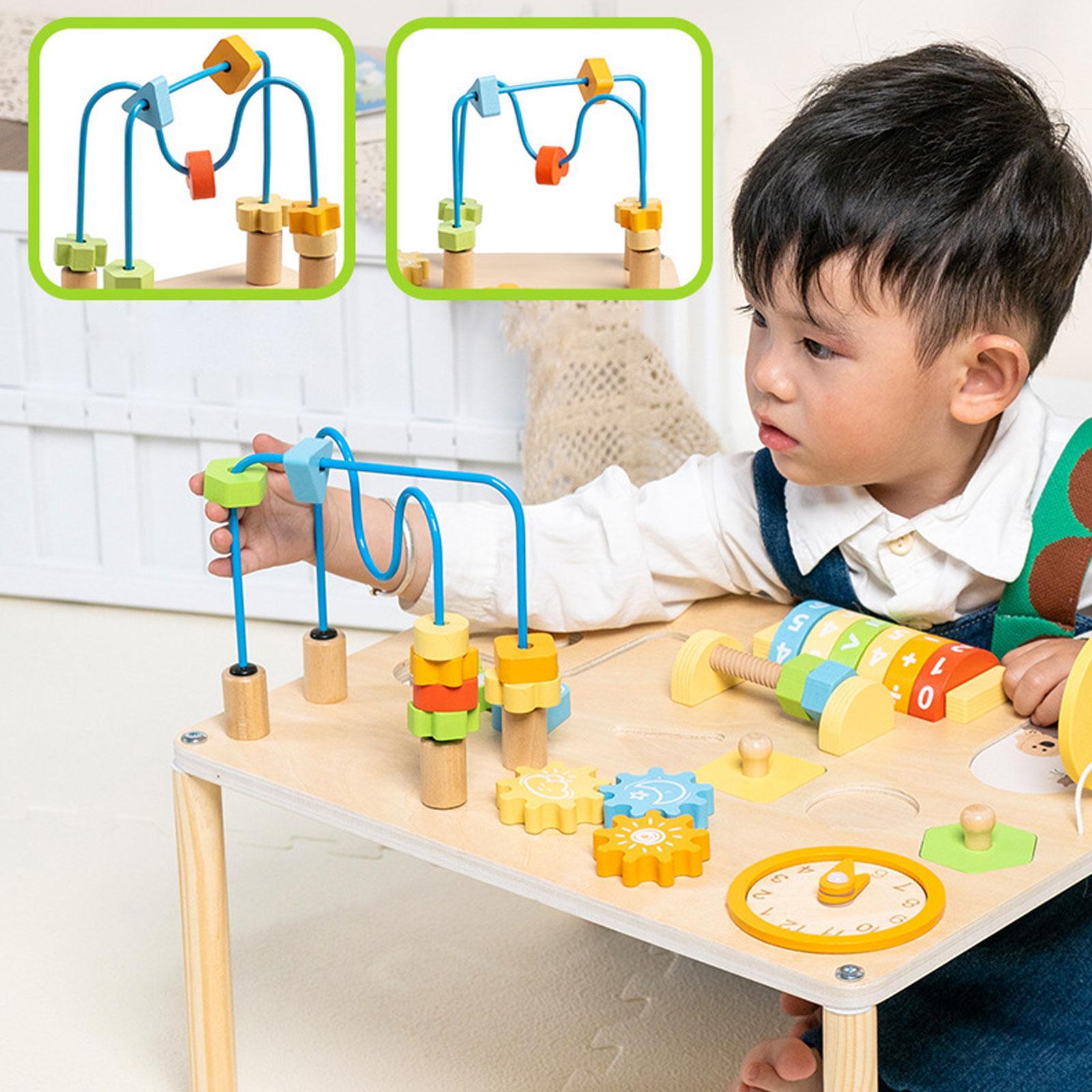 Kids Education Activities - Aktivite Masası Tanıma Eğitici Dişli Blokları