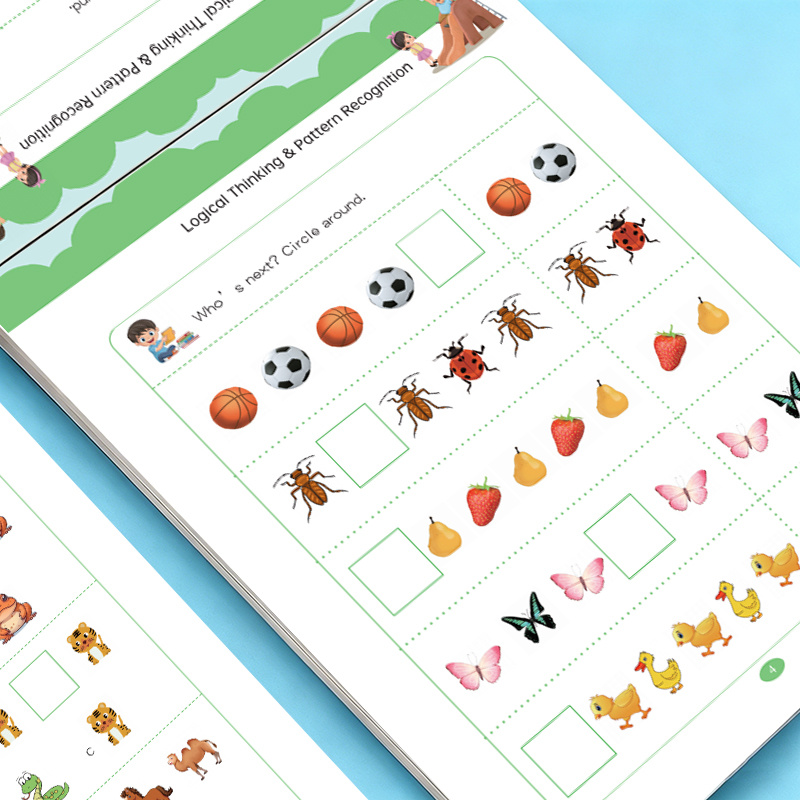 Learning Workbook Preschool - 32 Sayfa Desen Bulma Çalışma Kitabı