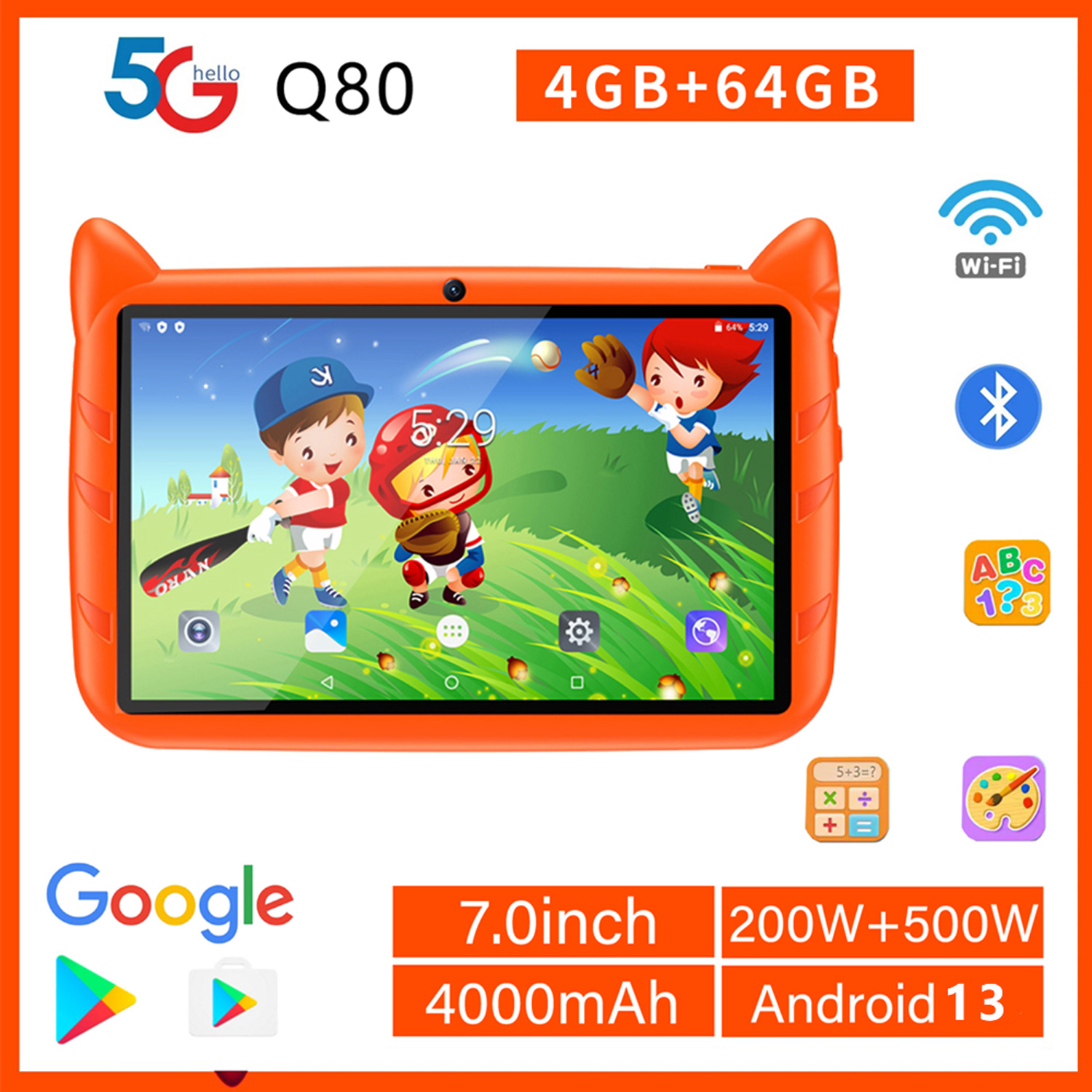 Kids Education Tablet - Yeni 5G WiFi Çocuk Tableti 7