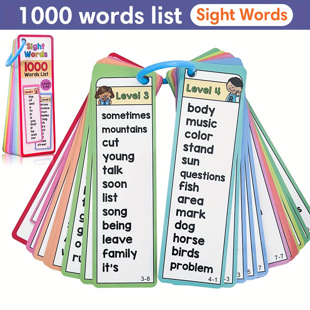 Kids Education Activities - 1000 Görüş Kelimeleri Flash Kartlar 6-10