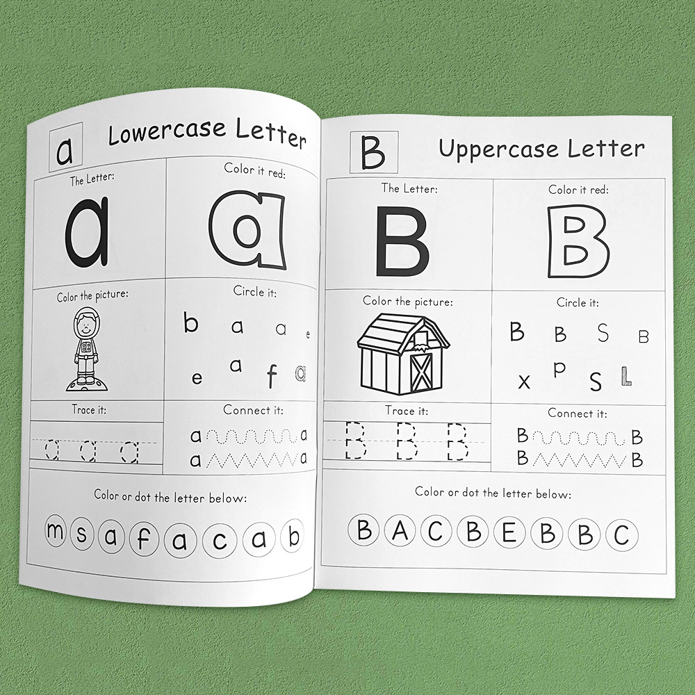 54 Sayfa Harfler A-Z Alfabe Ph - Learning Workbook Preschool incelemesi ve fiyatı