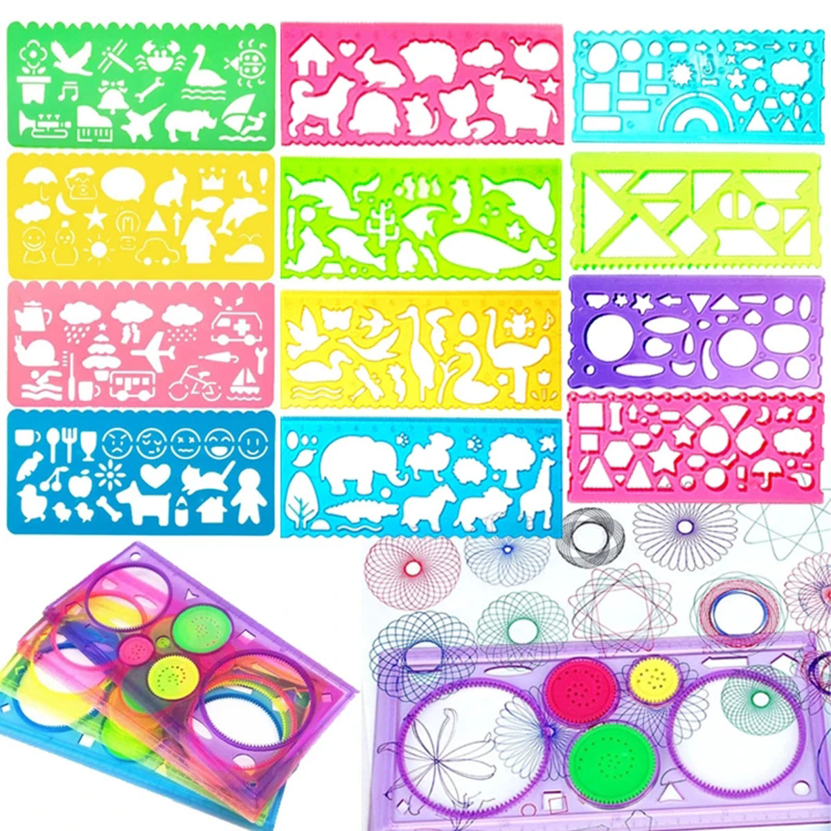 Geometri Spirograph Çizim Şabl - Kids Education Template incelemesi ve fiyatı
