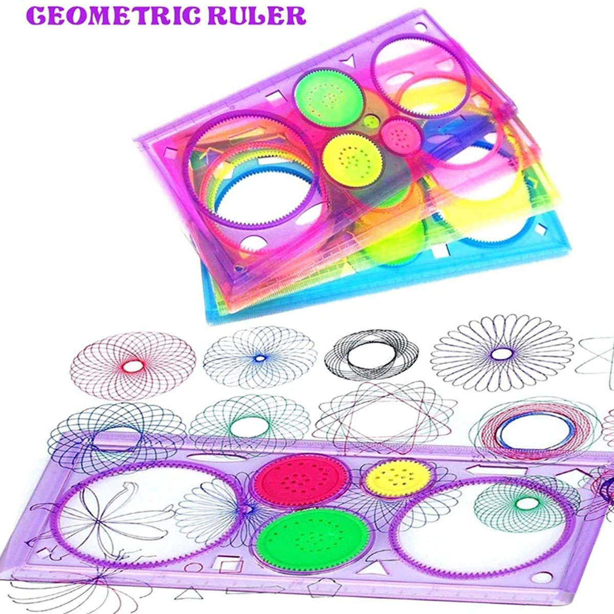 Geometri Spirograph Çizim Şabl - Kids Education Template incelemesi ve fiyatı