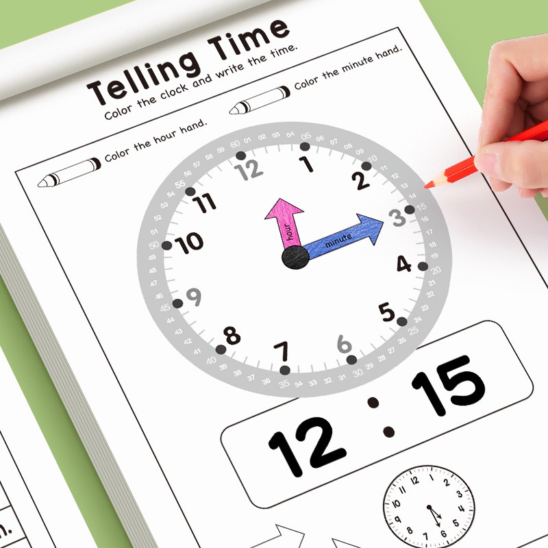 Çocuklar İçin Saati Anlama Çal - Learning Workbook Preschool incelemesi ve fiyatı
