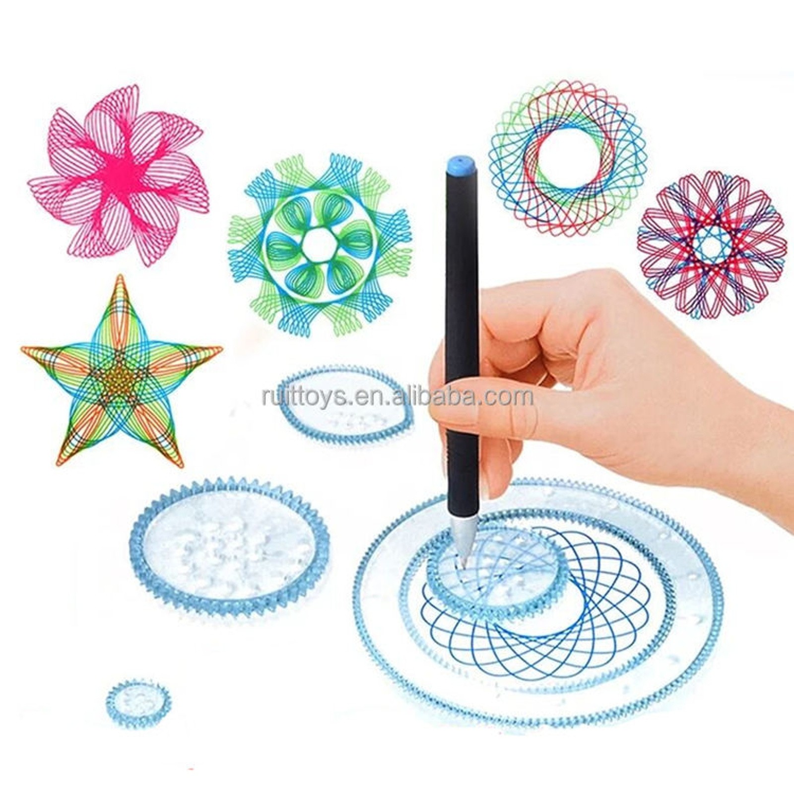 Geometri Spirograph Çizim Şabl - Kids Education Template incelemesi ve fiyatı