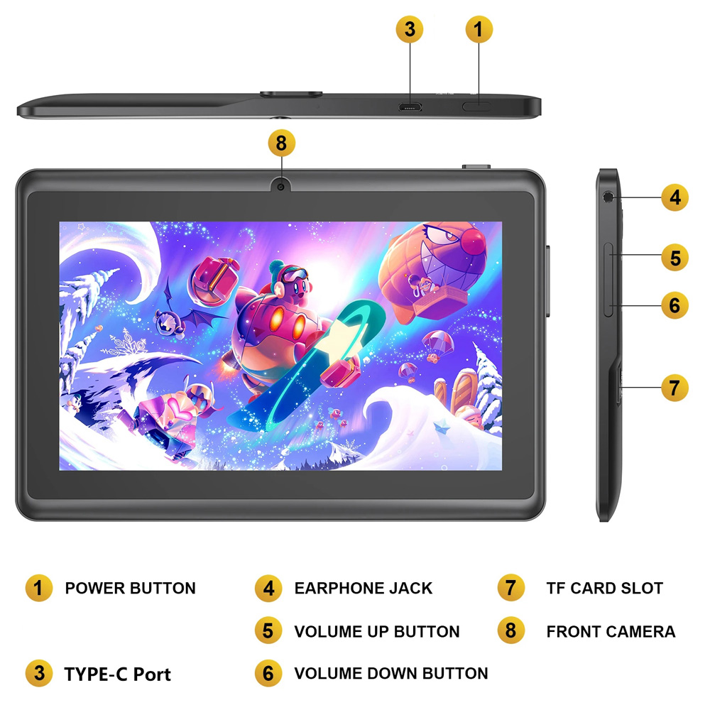 Sıcak Satış 7 Inç Çocuk Tablet - Kids Education Tablet incelemesi ve fiyatı