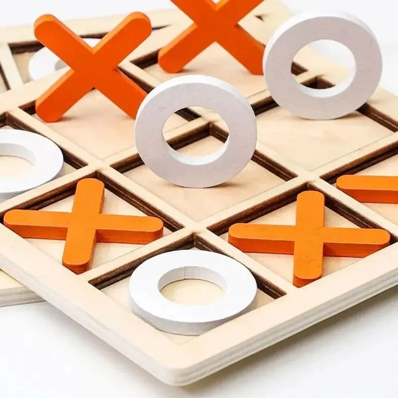 Ahşap Tic Tac Toe Oyunları Bul - Kids Education Template incelemesi ve fiyatı