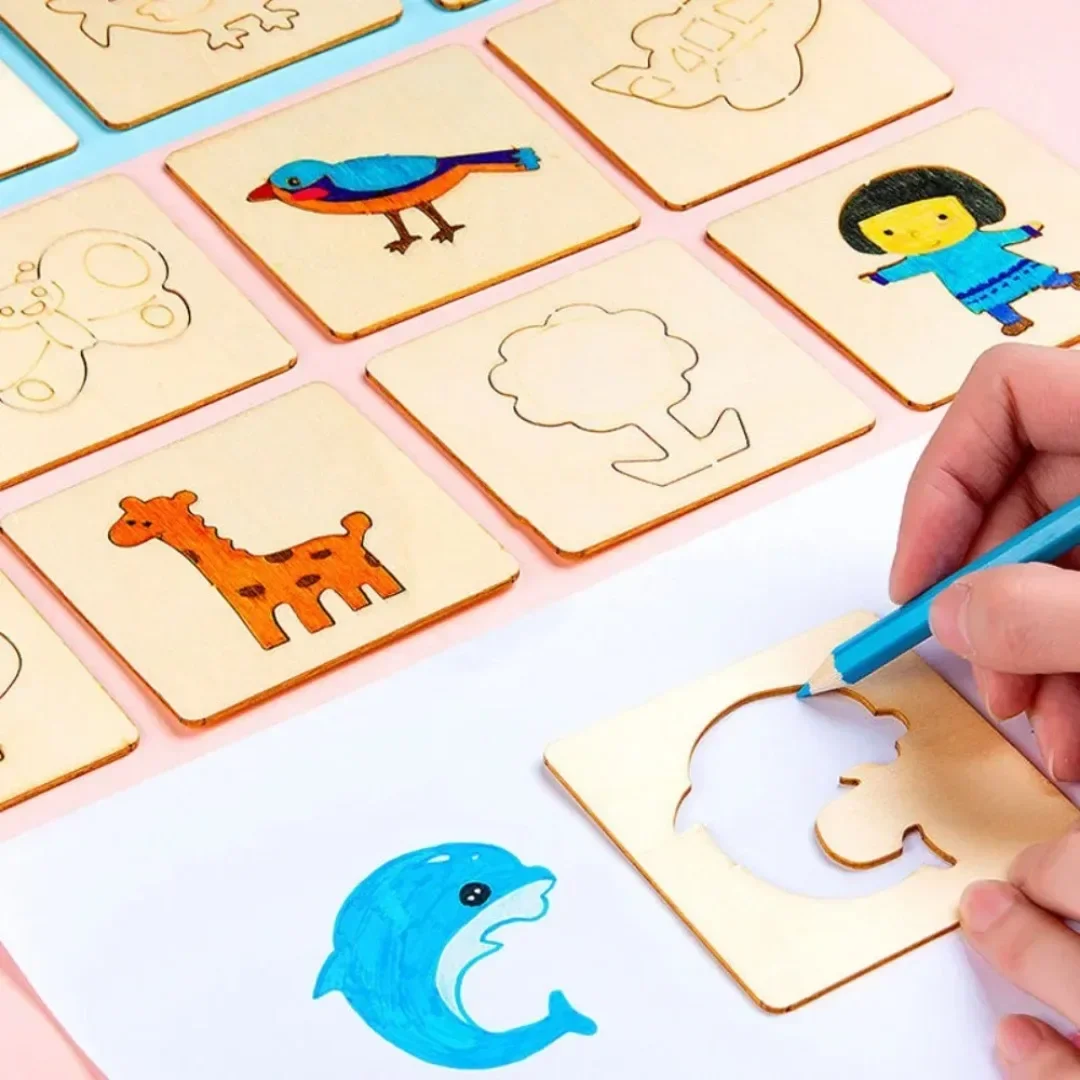 20 adet Montessori ahşap çizim - Kids Education Template incelemesi ve fiyatı