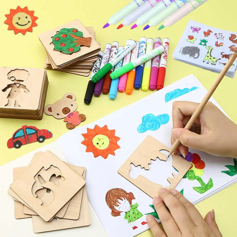 Çocuklar Çizim Oyuncaklar Mont - Kids Education Template incelemesi ve fiyatı